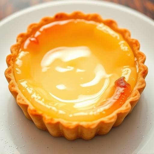 Image of Melktert, a traditional milk tart